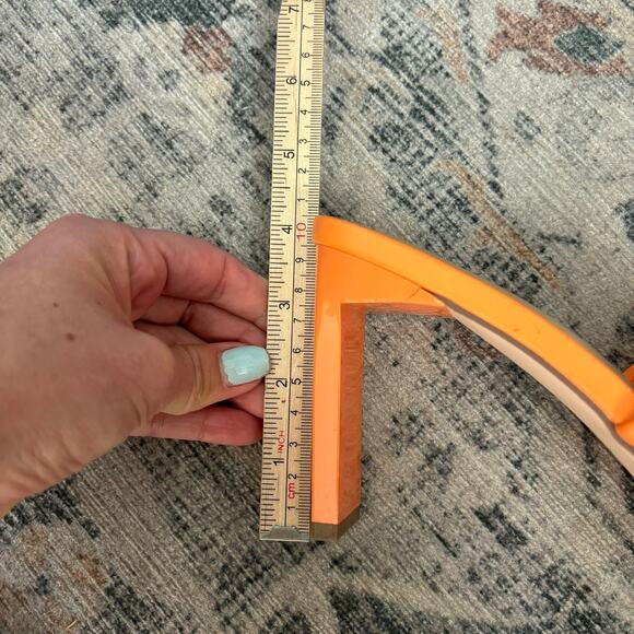 JustFab Kieran Mule Heeled Sandal in Orange Tangerine 8.5 - Picture 8 of 8